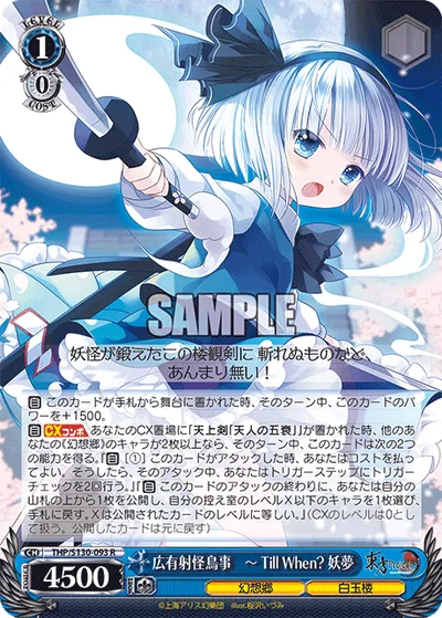 広有射怪鳥事　ー Till When? 妖夢